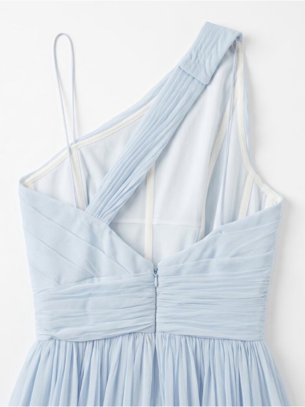 Pamella Roland One-Shoulder Silk-Chiffon Gown - Picture 11 of 16